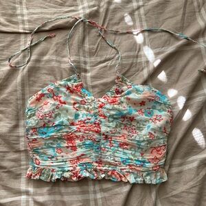 AE Floral Halter Top - Multicolor
